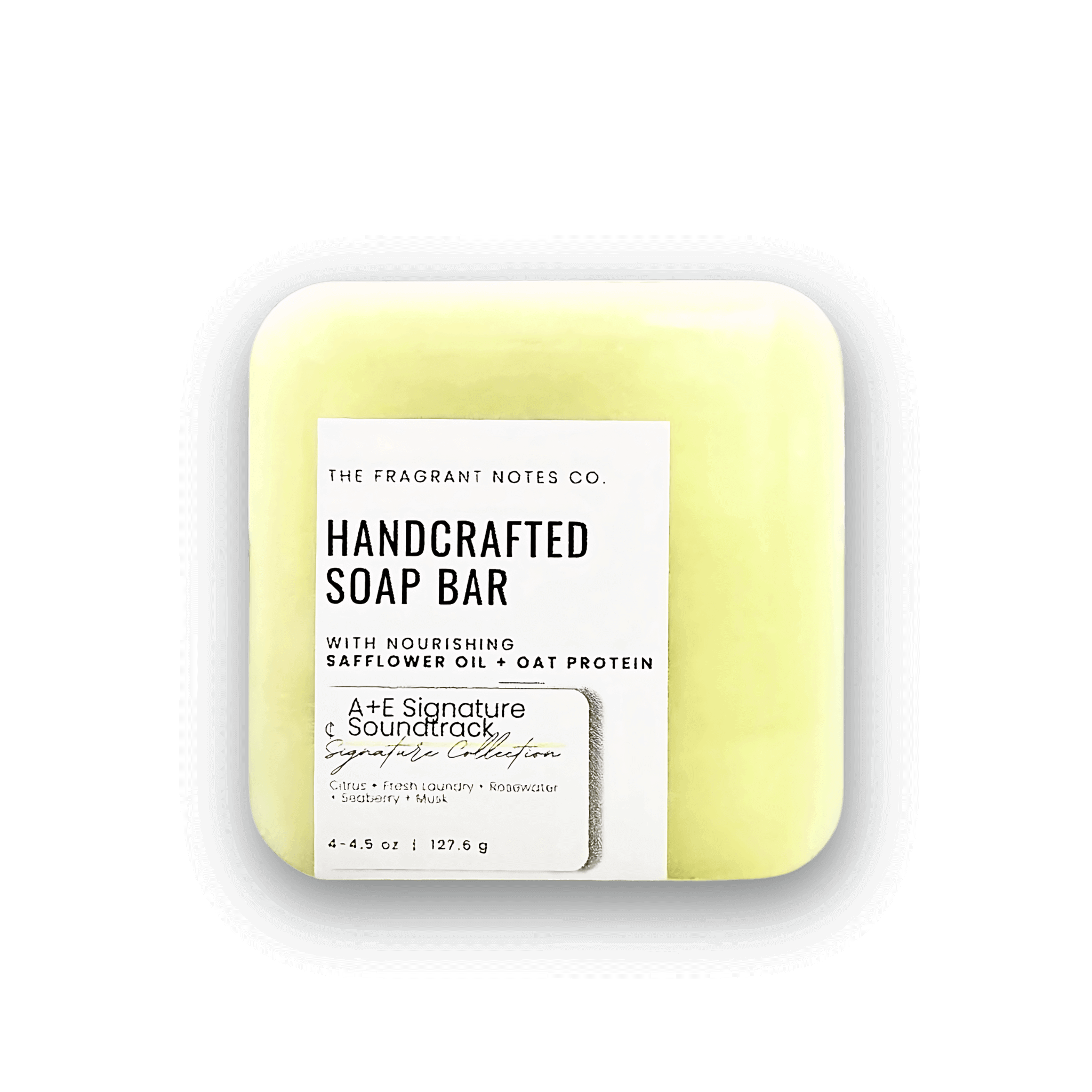A+E Signature Soundtrack Natural Soap Transparent Background Front Side