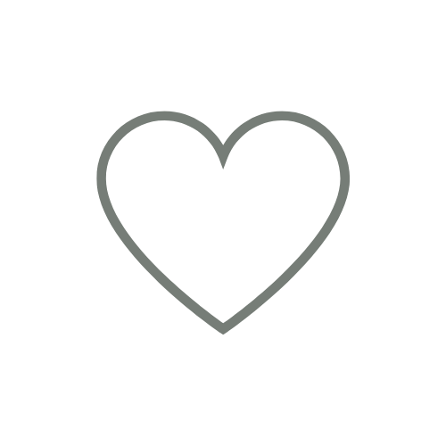 Green heart on white background representing cruelty-free.