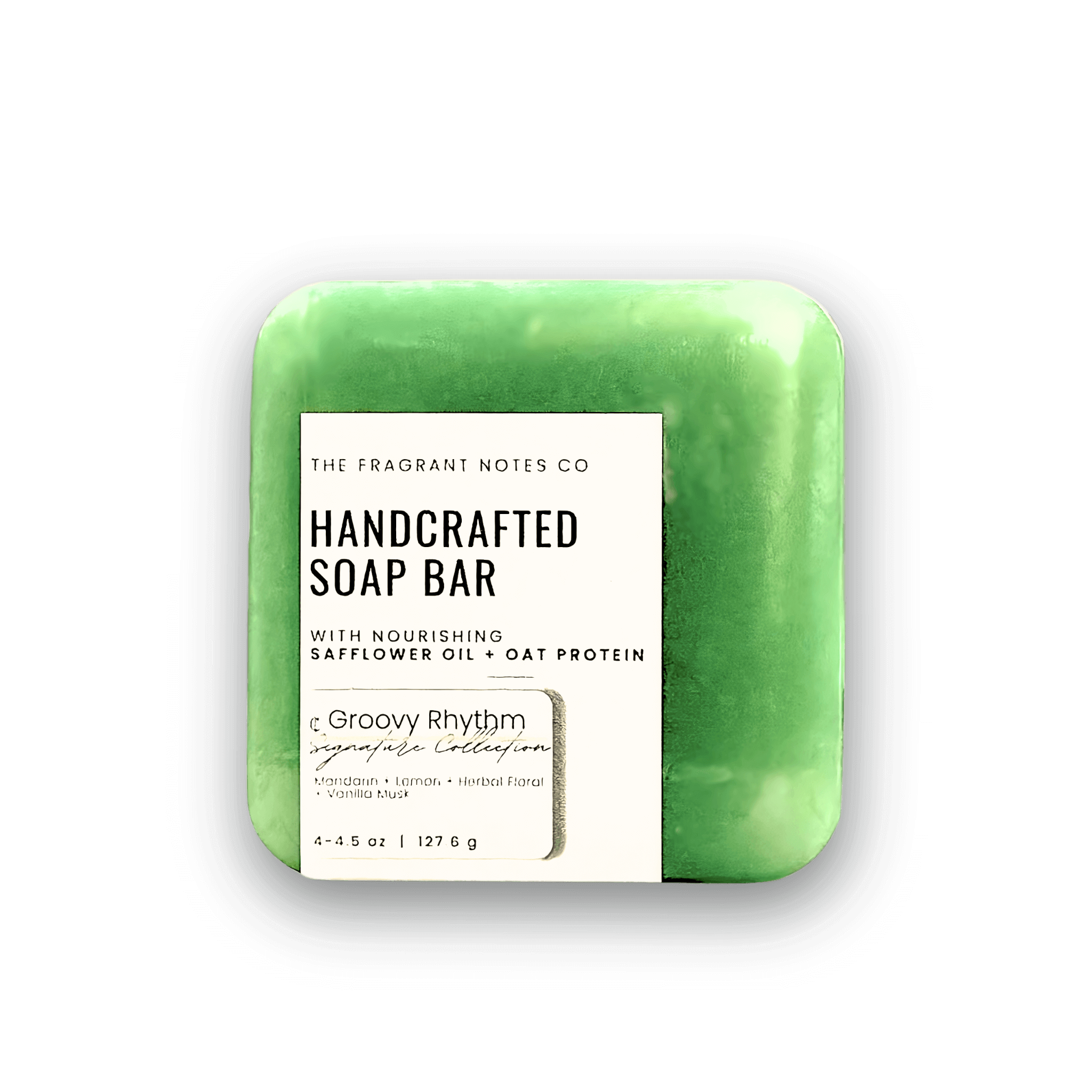 Groovy Rhythm Natural Soap Transparent Background Front Side