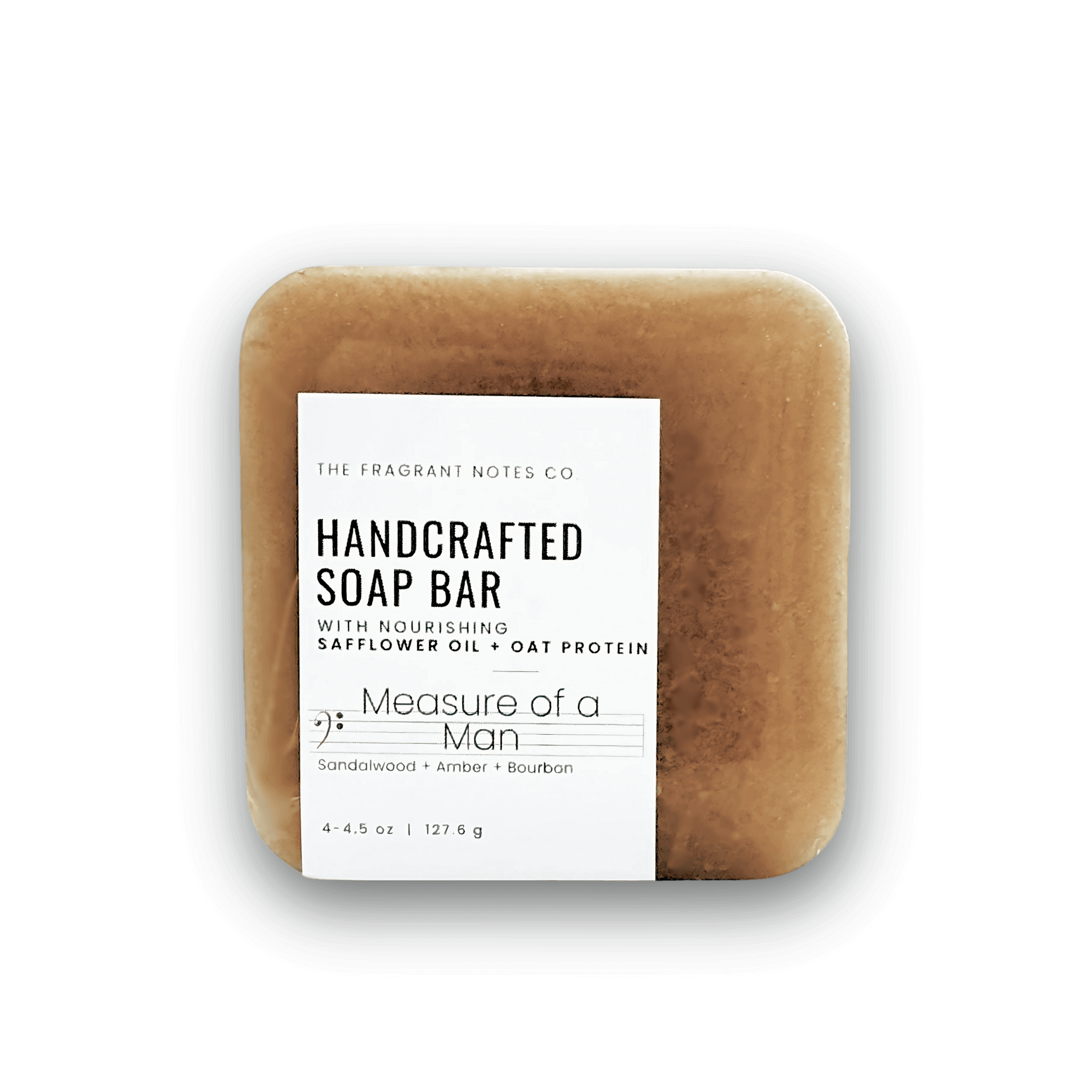 Measure of a Man Natural Soap Transparent Background Front Side