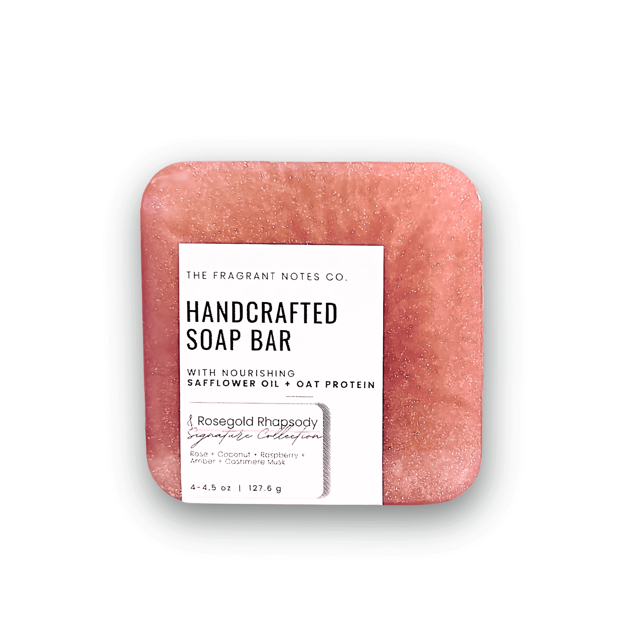 Rosegold Rhapsody Natural Soap Transparent Background Front Side