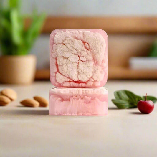 Almond Aria Natural Soap Front and Side