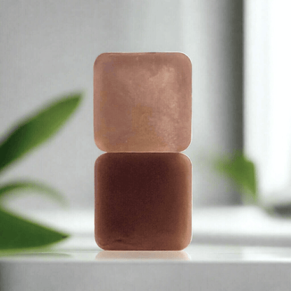 Cashmere Whispers Natural Soap Two Stacked Front and Back Side