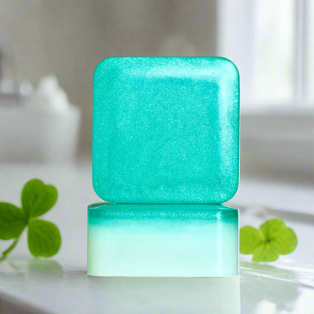 Clover Chorus Natural Soap Front and Side
