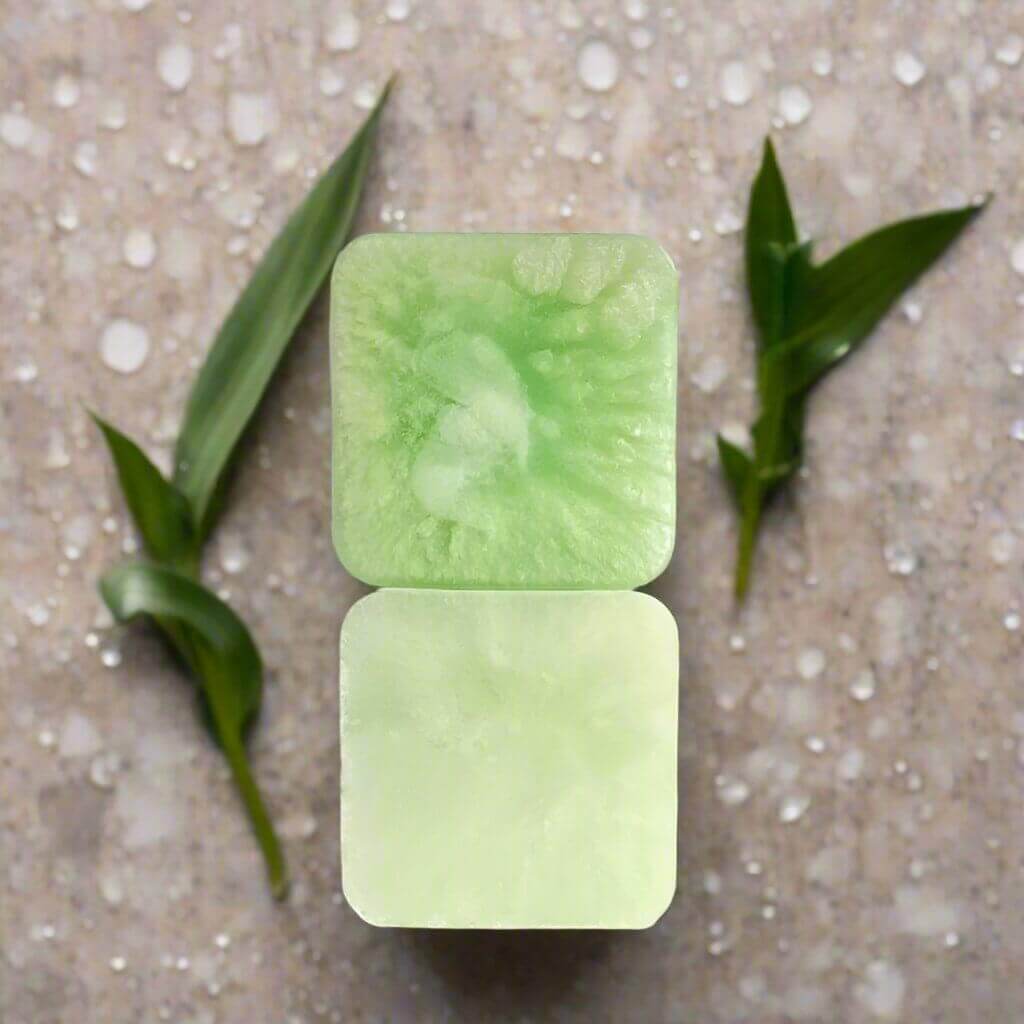Fresh Forte Natural Soap Two Stacked Front and Back Side Lying Down