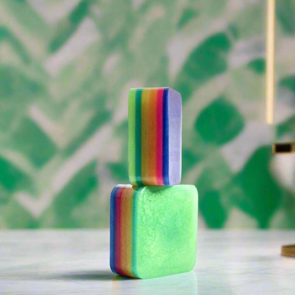 Groovy Rhythm Natural Soap Two Stacked Side