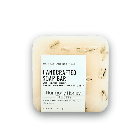 Harmony Honey Cream Natural Soap Transparent Background Front Side