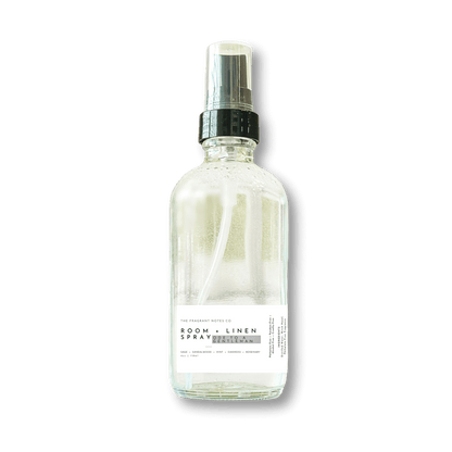 A transparent view of Ode To a Gentleman Room + Linen Spray.