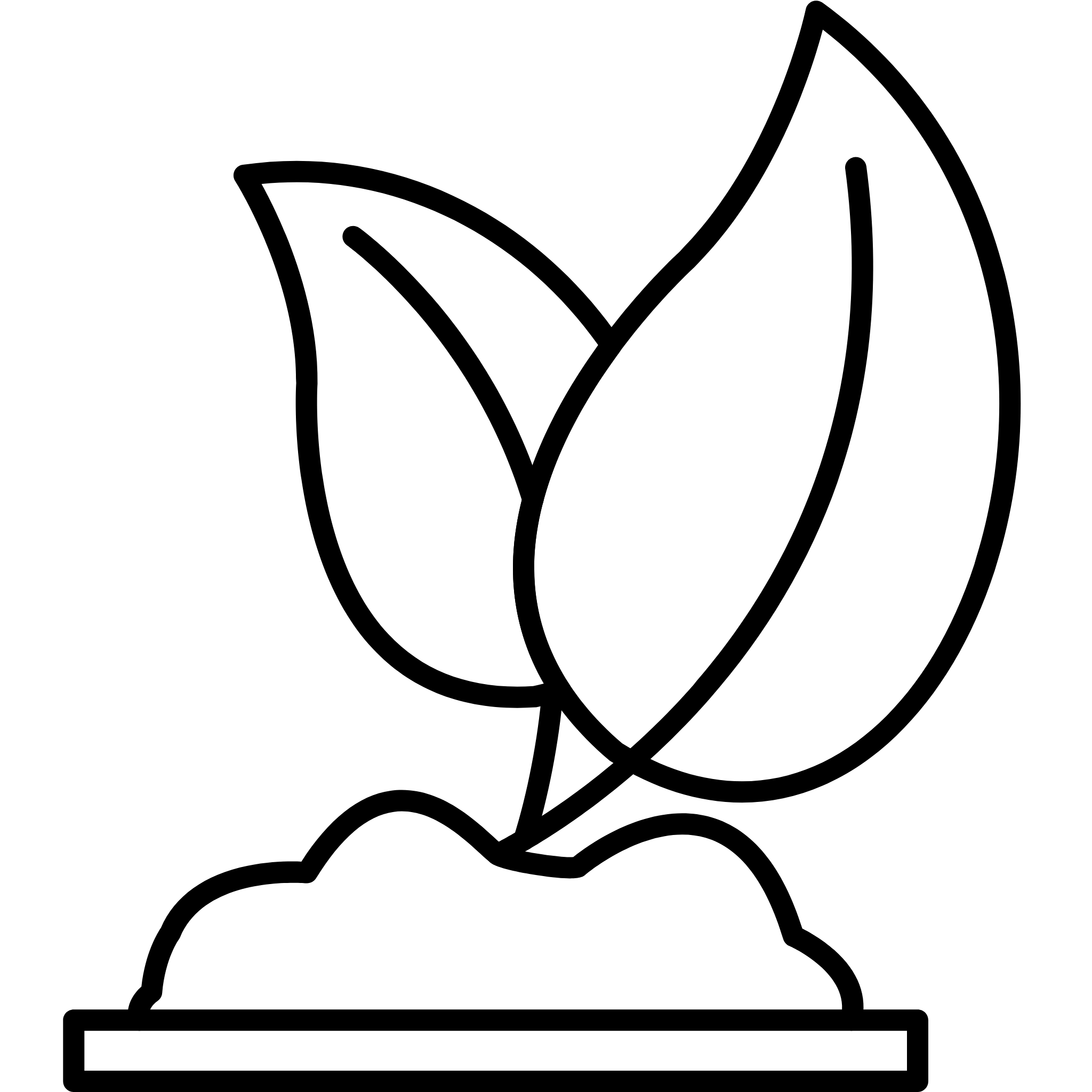 Two plant leaves icon on white background.