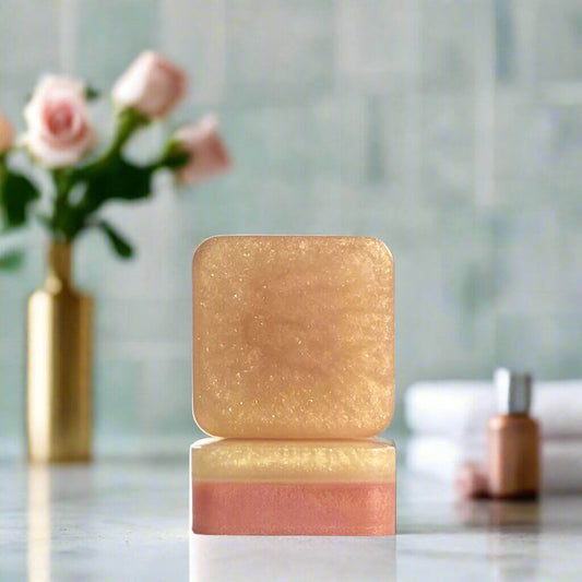 Rosegold Rhapsody Natural Soap Front and Side