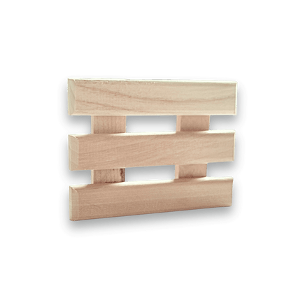 A transparent view of our Slatted Soap Saver dish.