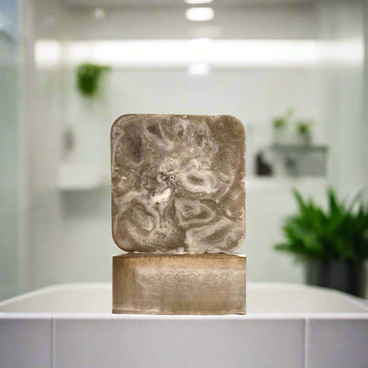 Tobacco + Mint Timbre Natural Soap Back and Side